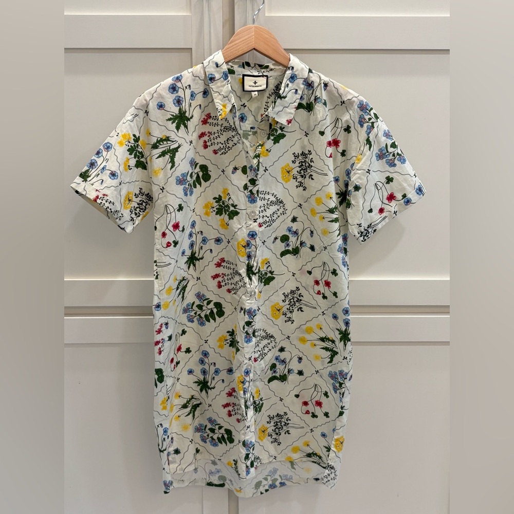 Tuckernuck floral Shirt dress size M